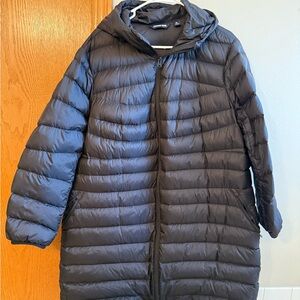 Lands' End Black down Quilted winter Jacket